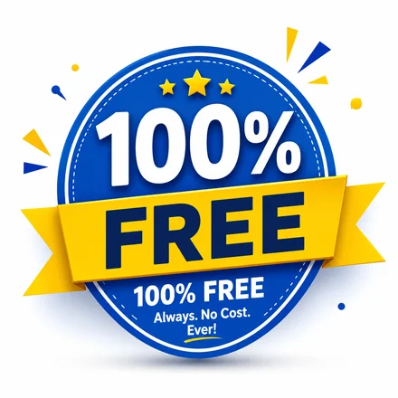 100% Free